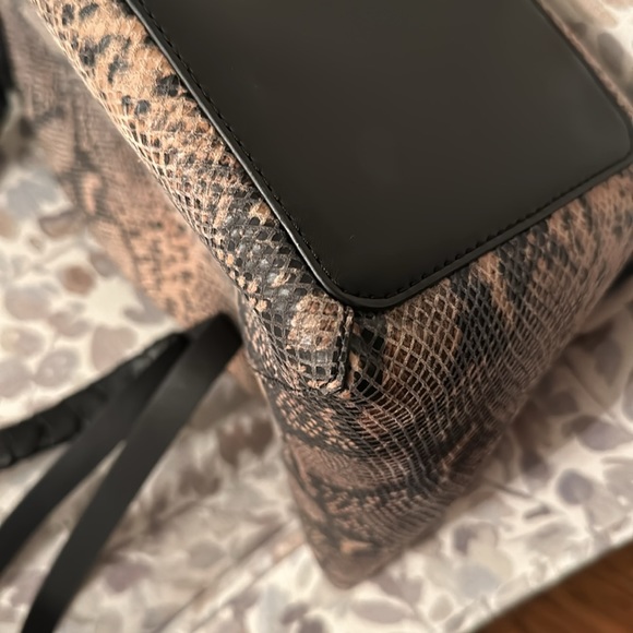 All Saints Snake Print Tote - Picture 6 of 9